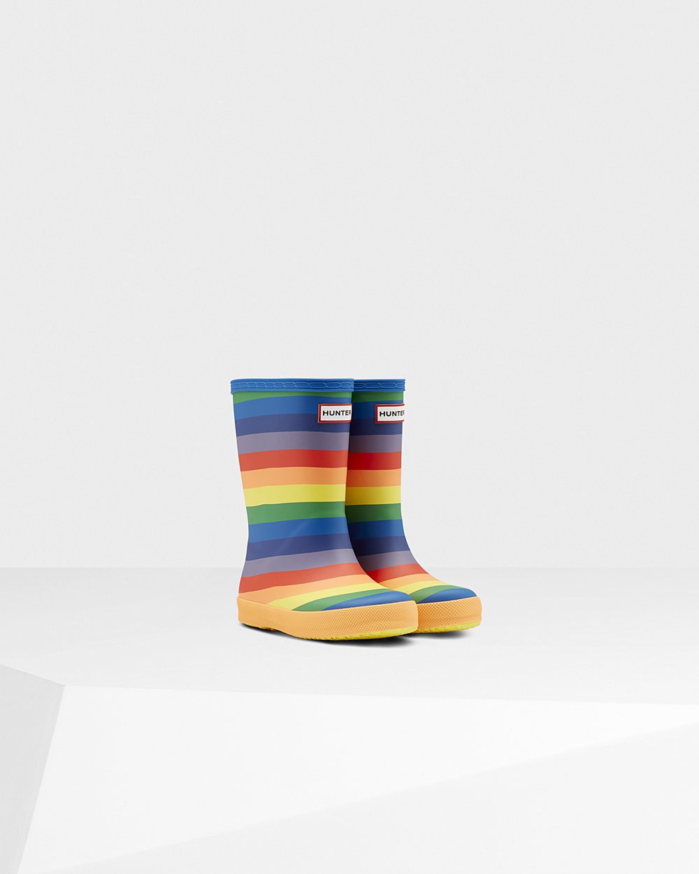 Hunter Niños Original First Classic Rainbow - Botas de Lluvia Multicolor - 596-FOWREC